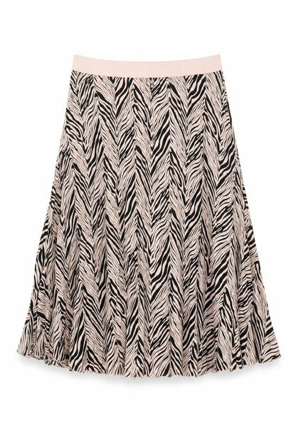 Little Mistress Womens Pink Geometric Polyester Swing Skirt Size 16