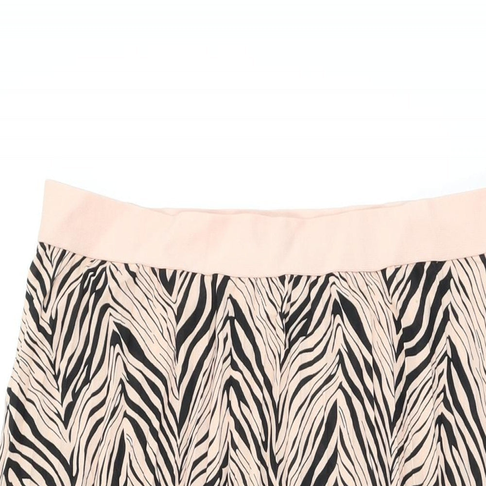 Little Mistress Womens Pink Geometric Polyester Swing Skirt Size 16
