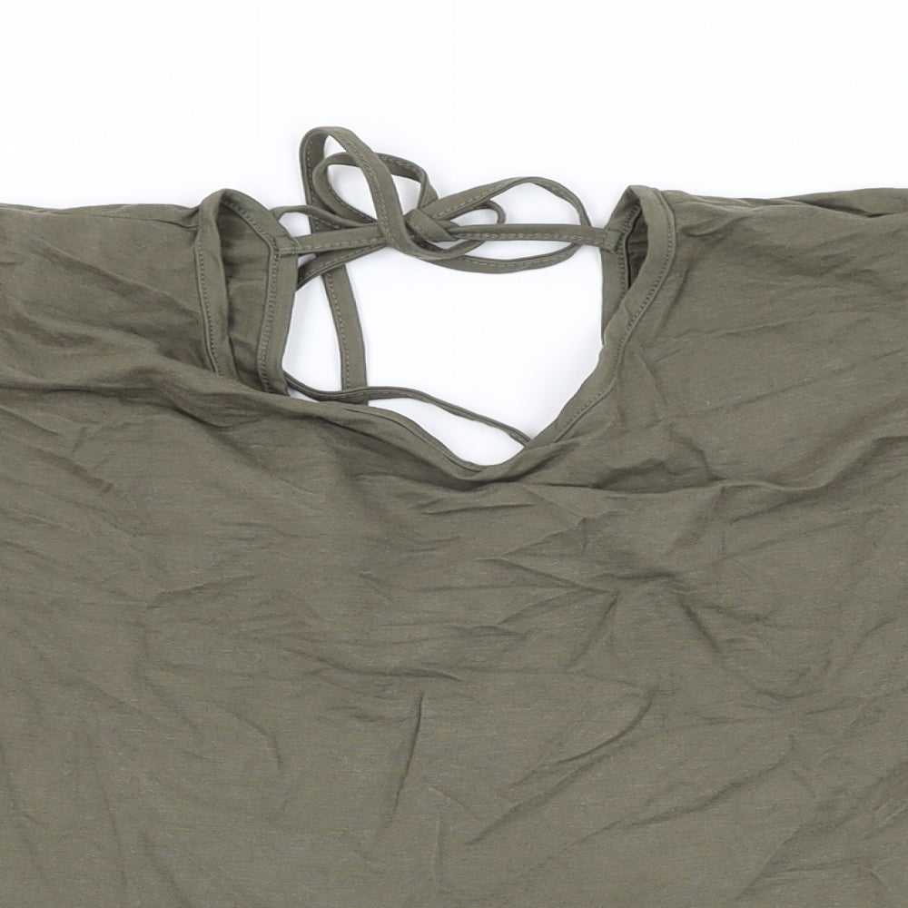 Womens UK Size XL Pep&Co Green Basic T-Shirt