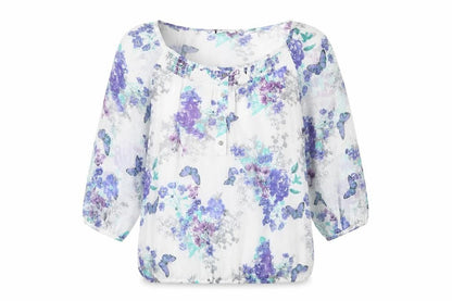 Womens UK Size 8 BHS White Basic Blouse