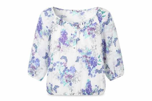 Womens UK Size 8 BHS White Basic Blouse