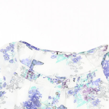Womens UK Size 8 BHS White Basic Blouse