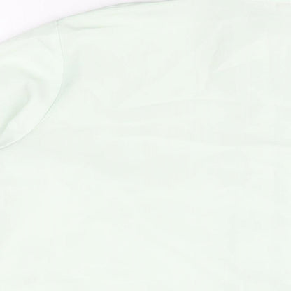 Womens UK Size 16 Daxon Green Basic Button-Up