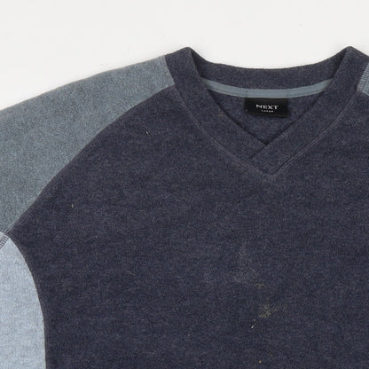 Mens UK Size L NEXT Blue Pullover Sweatshirt