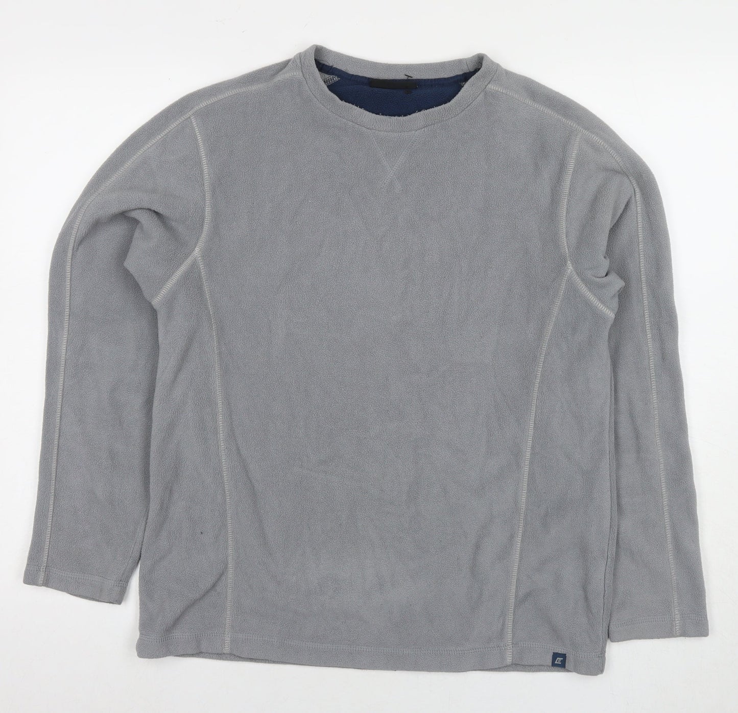Active Womens Grey Polyester Pullover Sweatshirt Size S Pullover