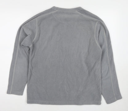 Active Womens Grey Polyester Pullover Sweatshirt Size S Pullover
