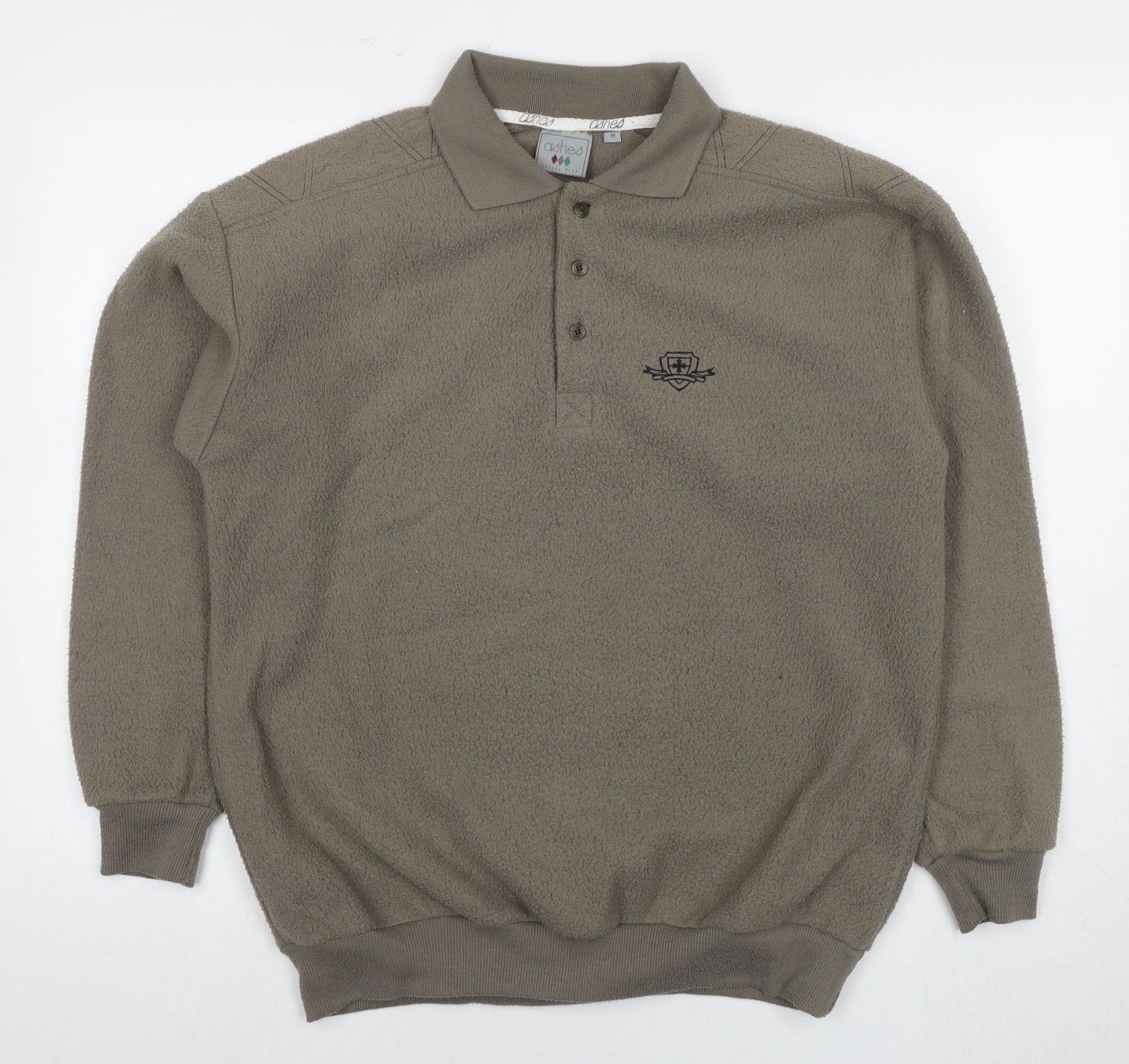 Ashes Mens Beige Polyester Pullover Sweatshirt Size M