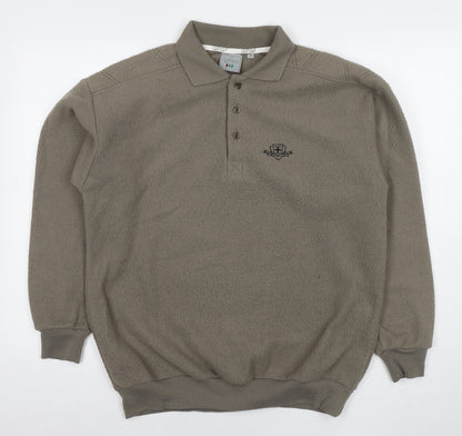 Ashes Mens Beige Polyester Pullover Sweatshirt Size M