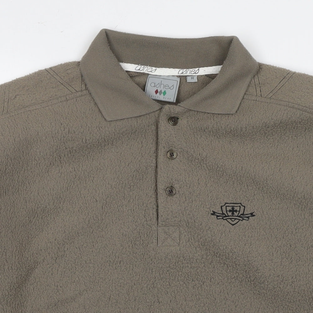 Ashes Mens Beige Polyester Pullover Sweatshirt Size M