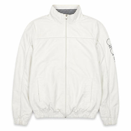 Diadora Womens White Bomber Jacket Jacket Size L Zip