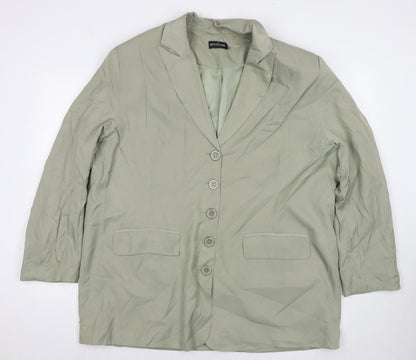 Womens UK Size 12 PRETTYLITTLETHING Green Jacket