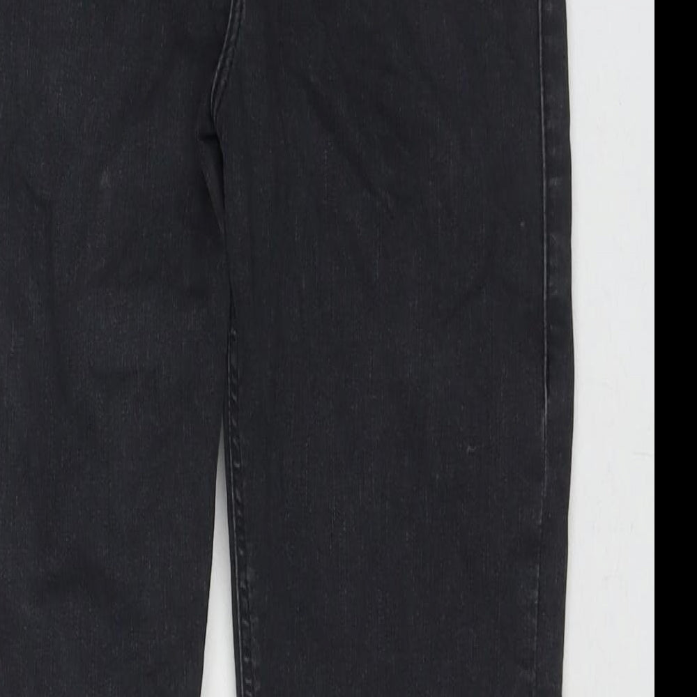Topshop Womens Black Cotton Skinny Jeans Size 30 in L31 in Regular Zip