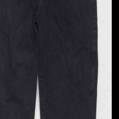 Topshop Womens Black Cotton Skinny Jeans Size 30 in L31 in Regular Zip