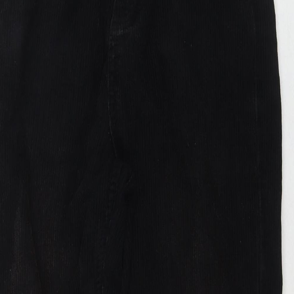 BDG Womens Black Cotton Trousers Size 28 in L30 in Regular Zip - Mom
