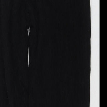 BDG Womens Black Cotton Trousers Size 28 in L30 in Regular Zip - Mom