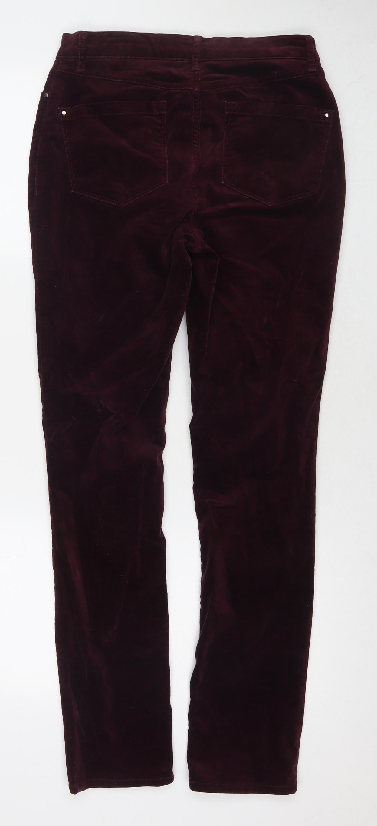 Womens UK Size 8 Pure Regular Fit  Red Trousers