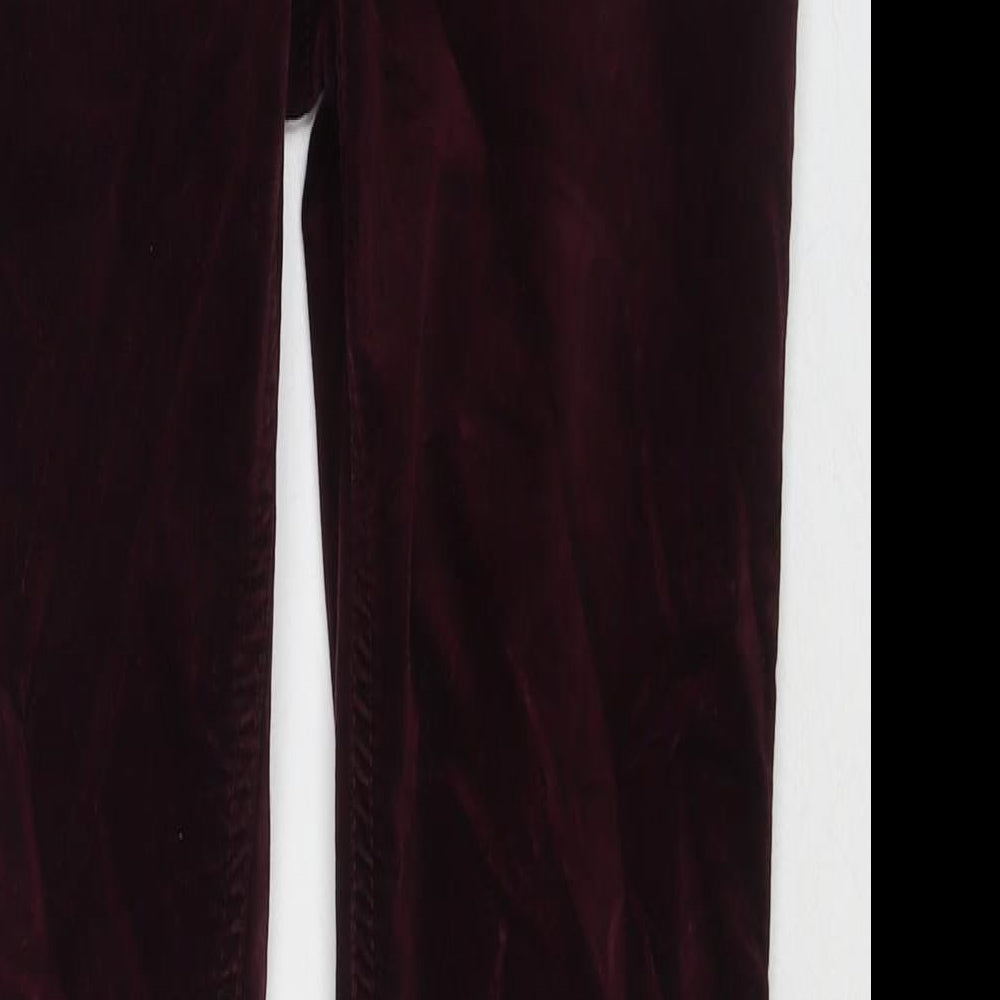 Womens UK Size 8 Pure Regular Fit  Red Trousers