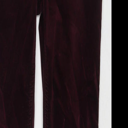 Womens UK Size 8 Pure Regular Fit  Red Trousers