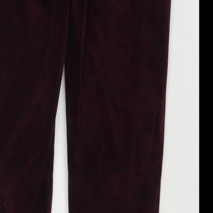 Womens UK Size 8 Pure Regular Fit  Red Trousers