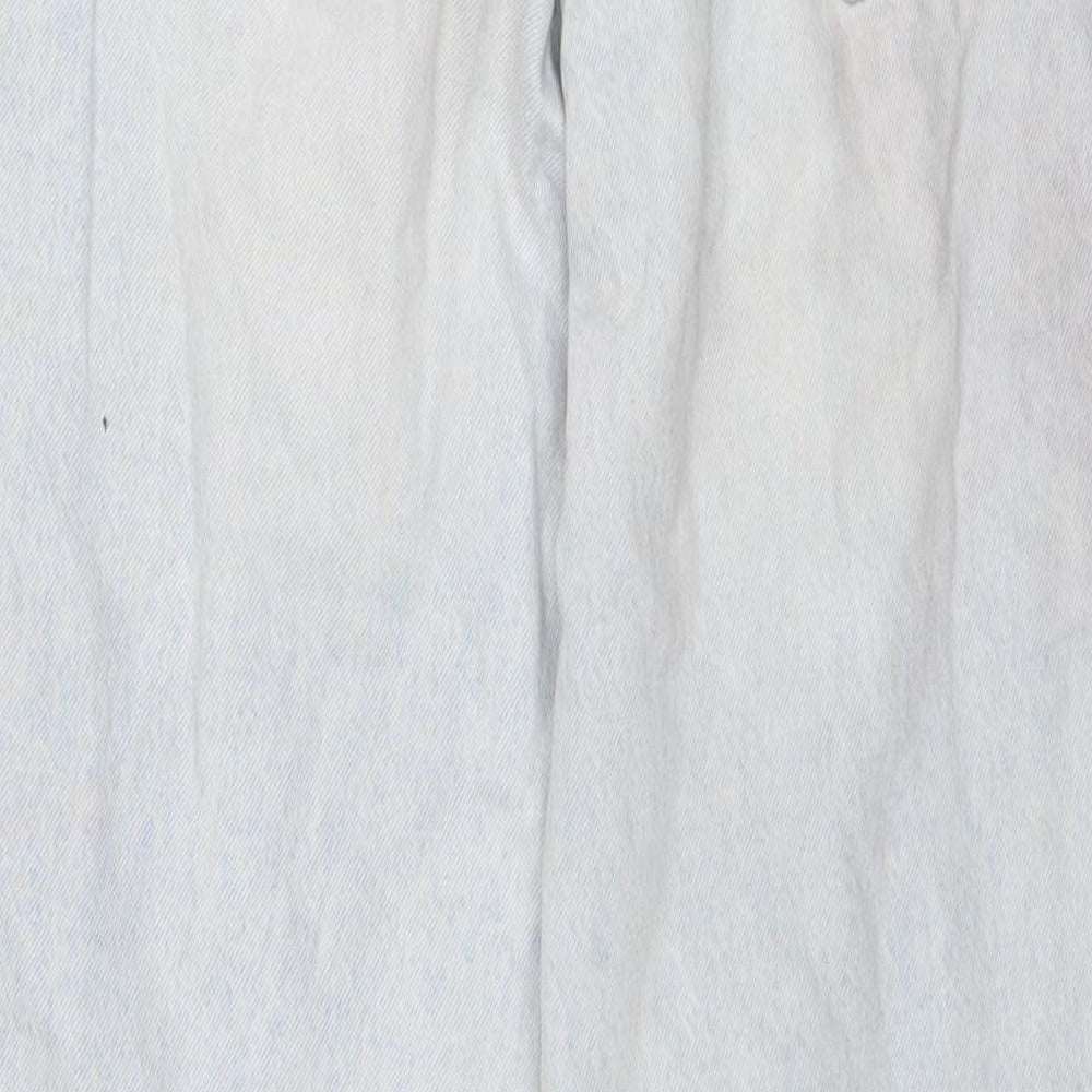 Denim & Co. Womens Blue Cotton Bootcut Jeans Size 8 L32 in Regular Zip