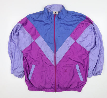 Active Womens Purple Jacket Size M Zip - Vintage