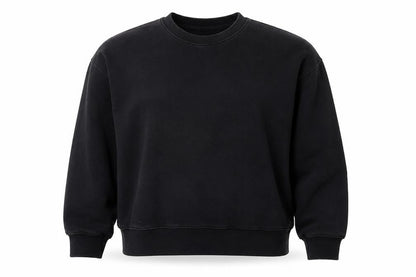 Zara Womens Black Cotton Pullover Sweatshirt Size L Pullover
