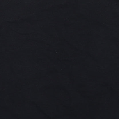 Zara Womens Black Cotton Pullover Sweatshirt Size L Pullover
