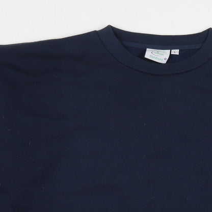 Scouts Womens Blue Cotton Pullover Sweatshirt Size L Pullover