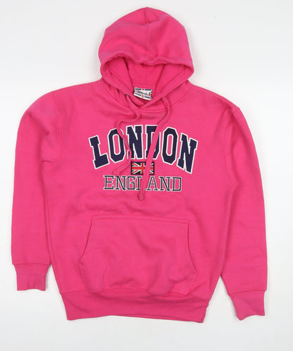 Zone One Womens Pink Cotton Pullover Hoodie Size XS Pullover - London