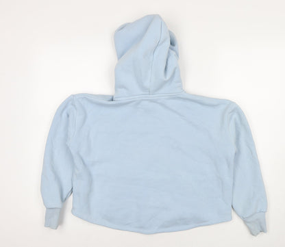 Holyfield Girls Blue Cotton Full Zip Hoodie Size 10 Years Zip - Age 10-12 Years