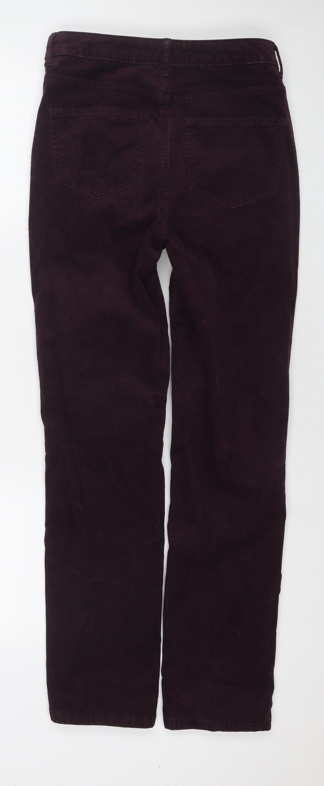 Womens UK Size 8 Marks and Spencer Regular Fit  Purple Trousers