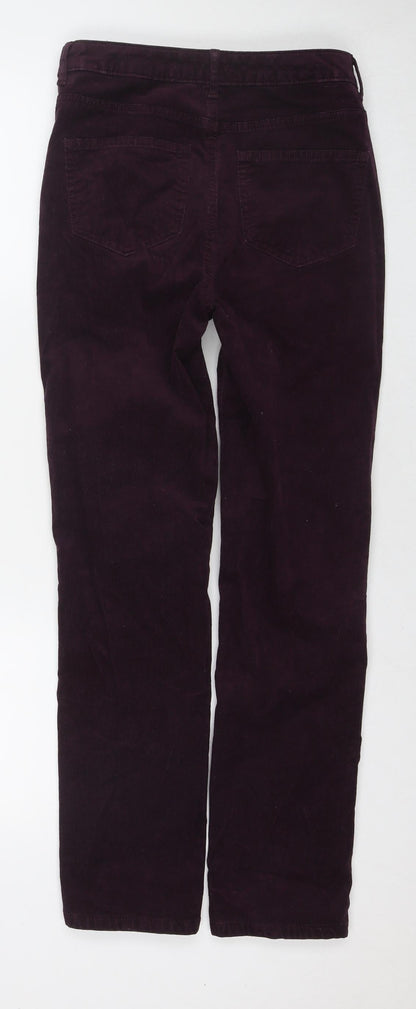 Womens UK Size 8 Marks and Spencer Regular Fit  Purple Trousers