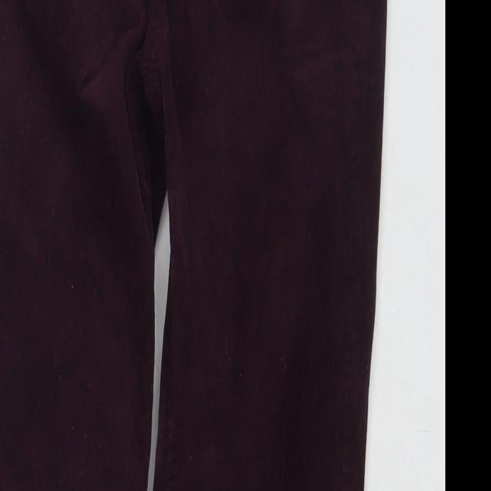 Womens UK Size 8 Marks and Spencer Regular Fit  Purple Trousers