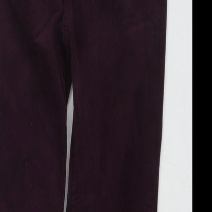 Womens UK Size 8 Marks and Spencer Regular Fit  Purple Trousers