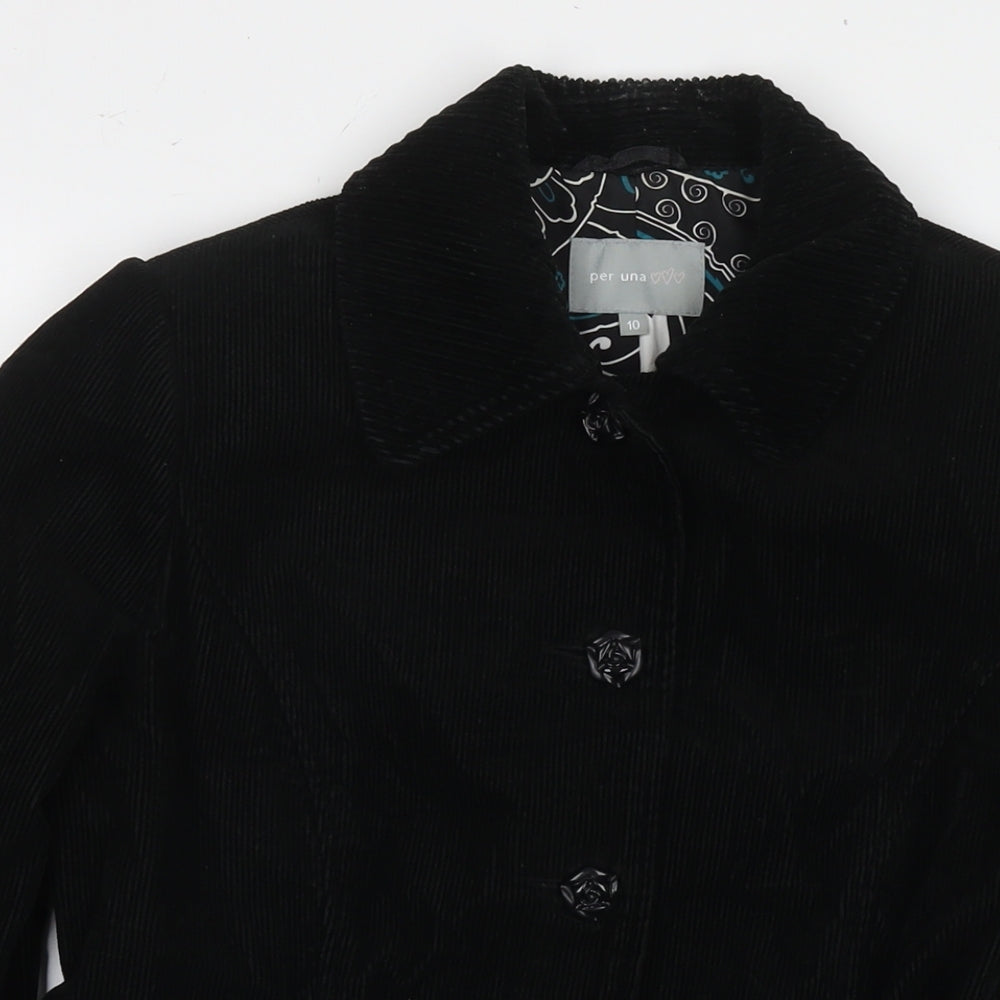 Womens UK Size 10 Per Una Black Jacket