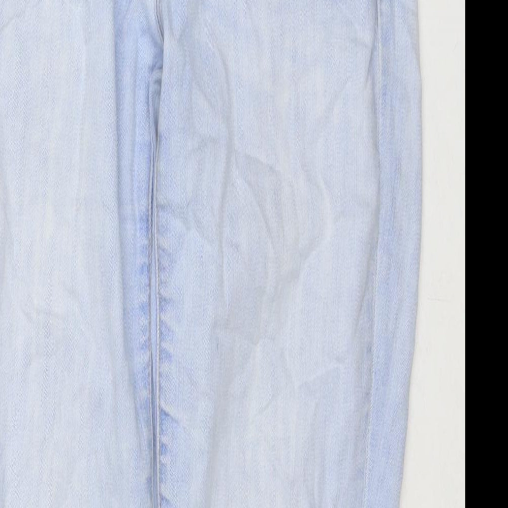 Gap Womens Blue Cotton Cropped Jeans Size 14 L27 in Regular Zip