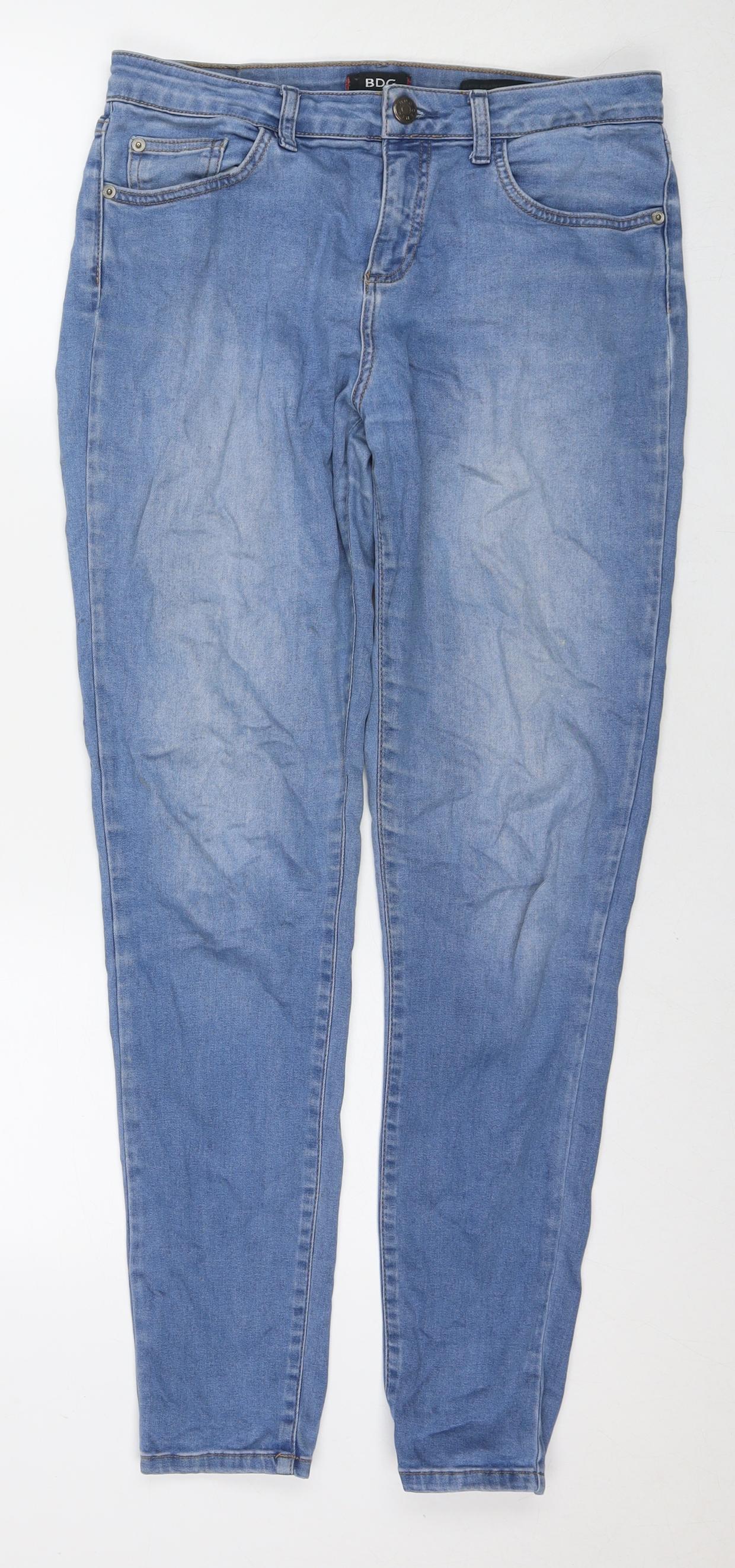 BDG Womens Blue Cotton Skinny Jeans Size 29 in L30 in Regular Zip