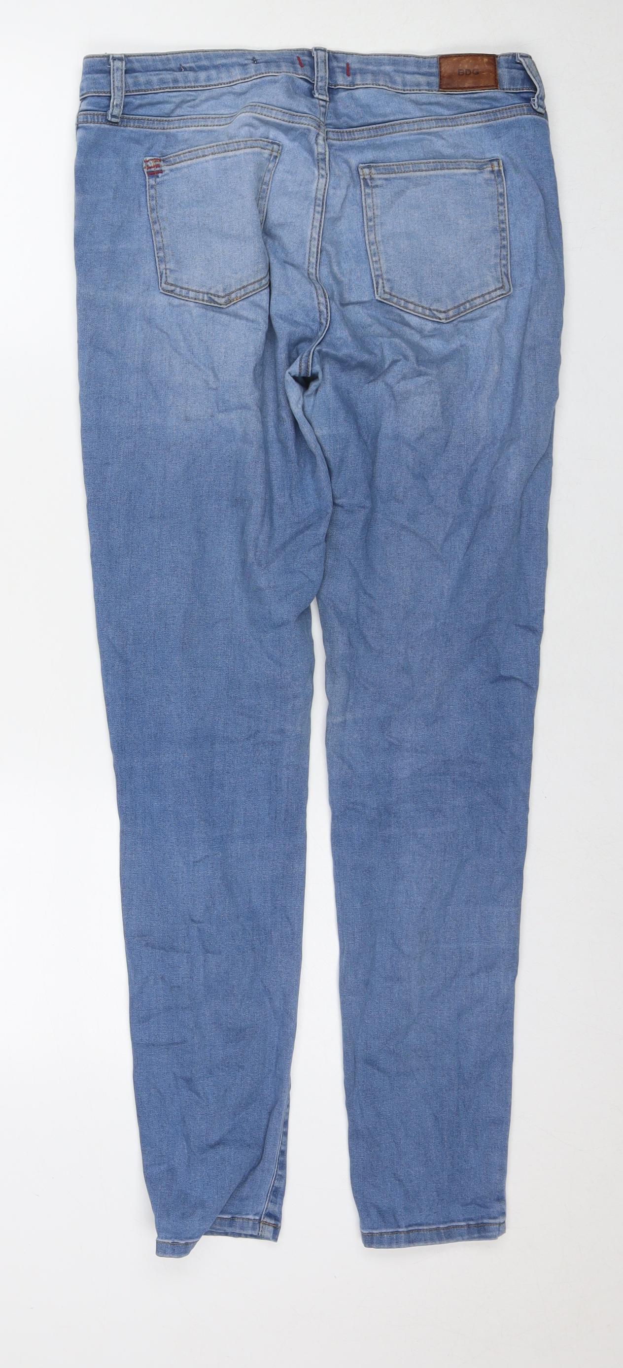 BDG Womens Blue Cotton Skinny Jeans Size 29 in L30 in Regular Zip