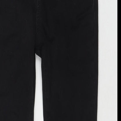 Autu Zcci Womens Black Cotton Blend Bootcut Jeans Size M L24 in Regular Zip