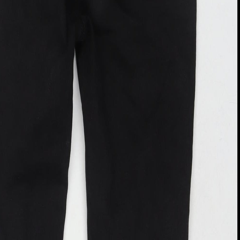 Autu Zcci Womens Black Cotton Blend Bootcut Jeans Size M L24 in Regular Zip