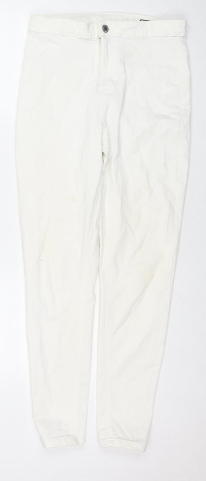 Womens UK Size 12 Marks and Spencer Regular Fit Skinny White Jeans