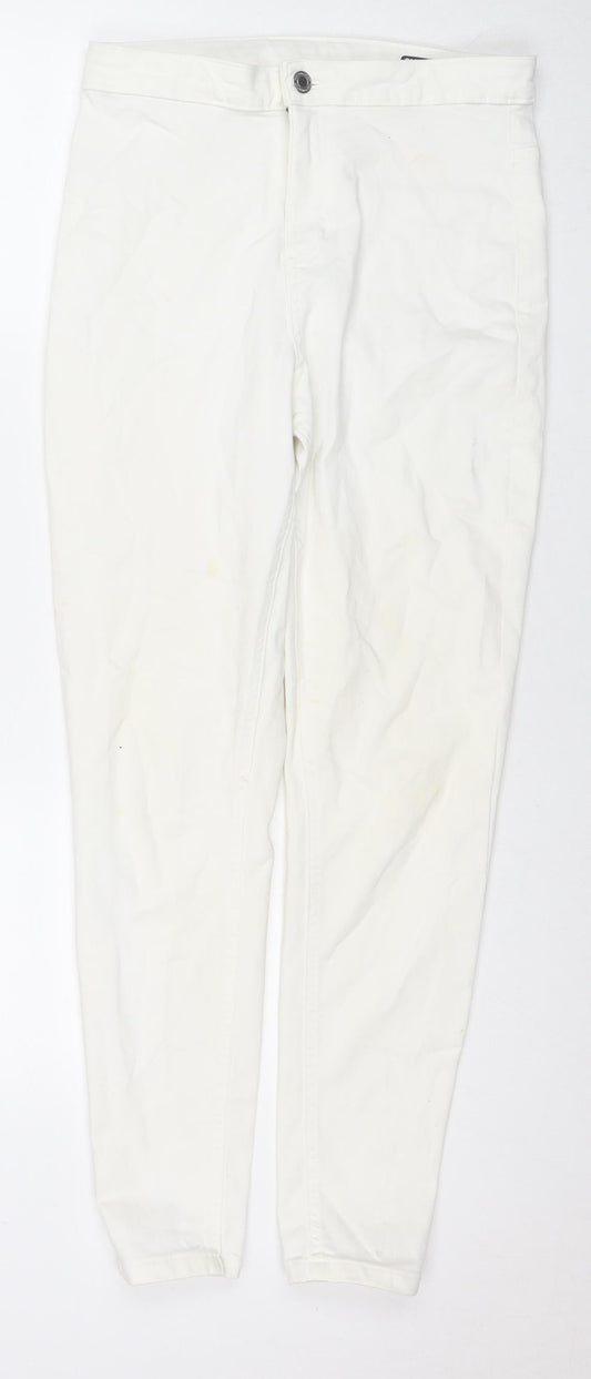 Womens UK Size 12 Marks and Spencer Regular Fit Skinny White Jeans