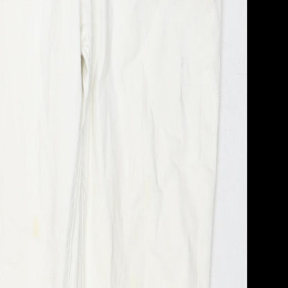 Womens UK Size 12 Marks and Spencer Regular Fit Skinny White Jeans
