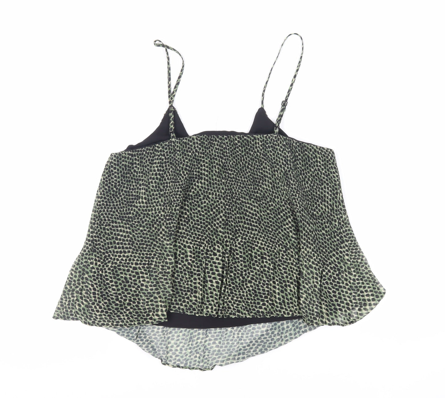 Womens UK Size 10 Topshop Green Camisole Tank