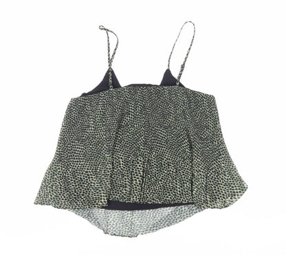 Womens UK Size 10 Topshop Green Camisole Tank