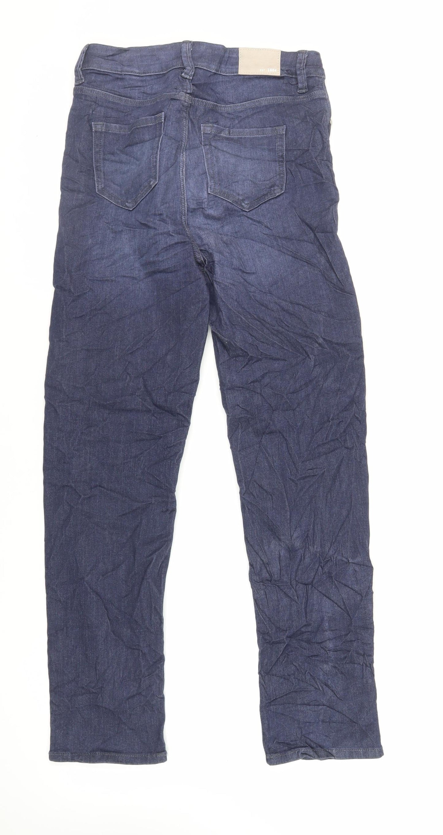 Womens UK Size 10 Marks and Spencer Regular Fit Straight Blue Jeans