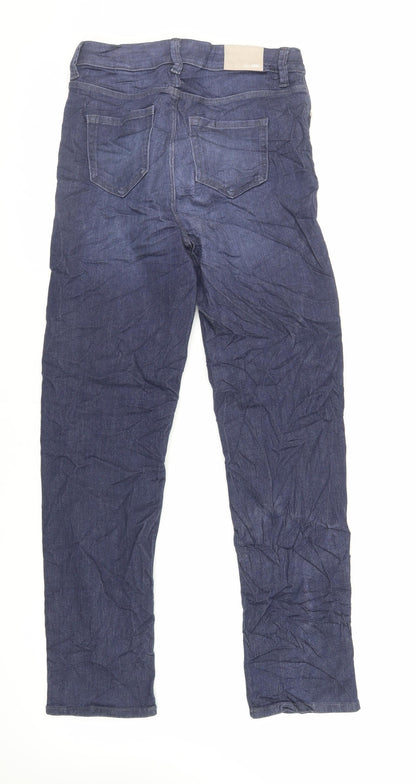 Womens UK Size 10 Marks and Spencer Regular Fit Straight Blue Jeans
