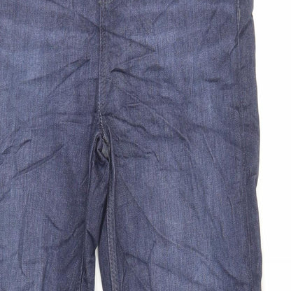 Womens UK Size 10 Marks and Spencer Regular Fit Straight Blue Jeans