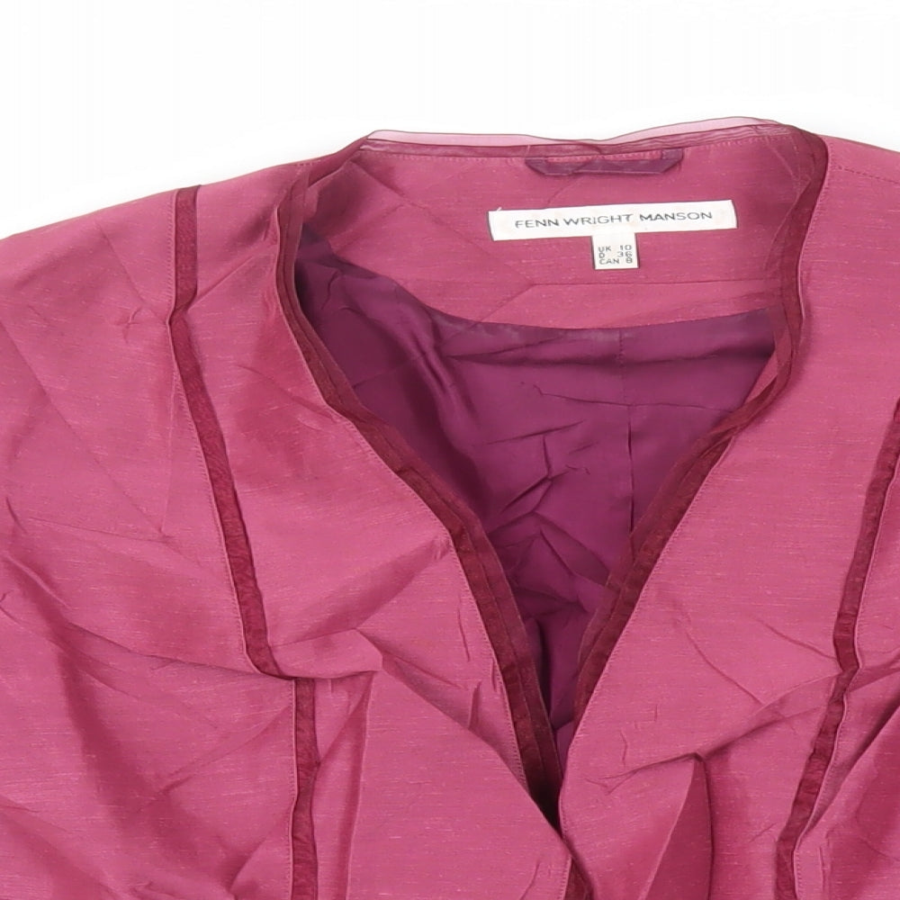 Womens UK Size 10 Fenn Wright Manson Pink Jacket