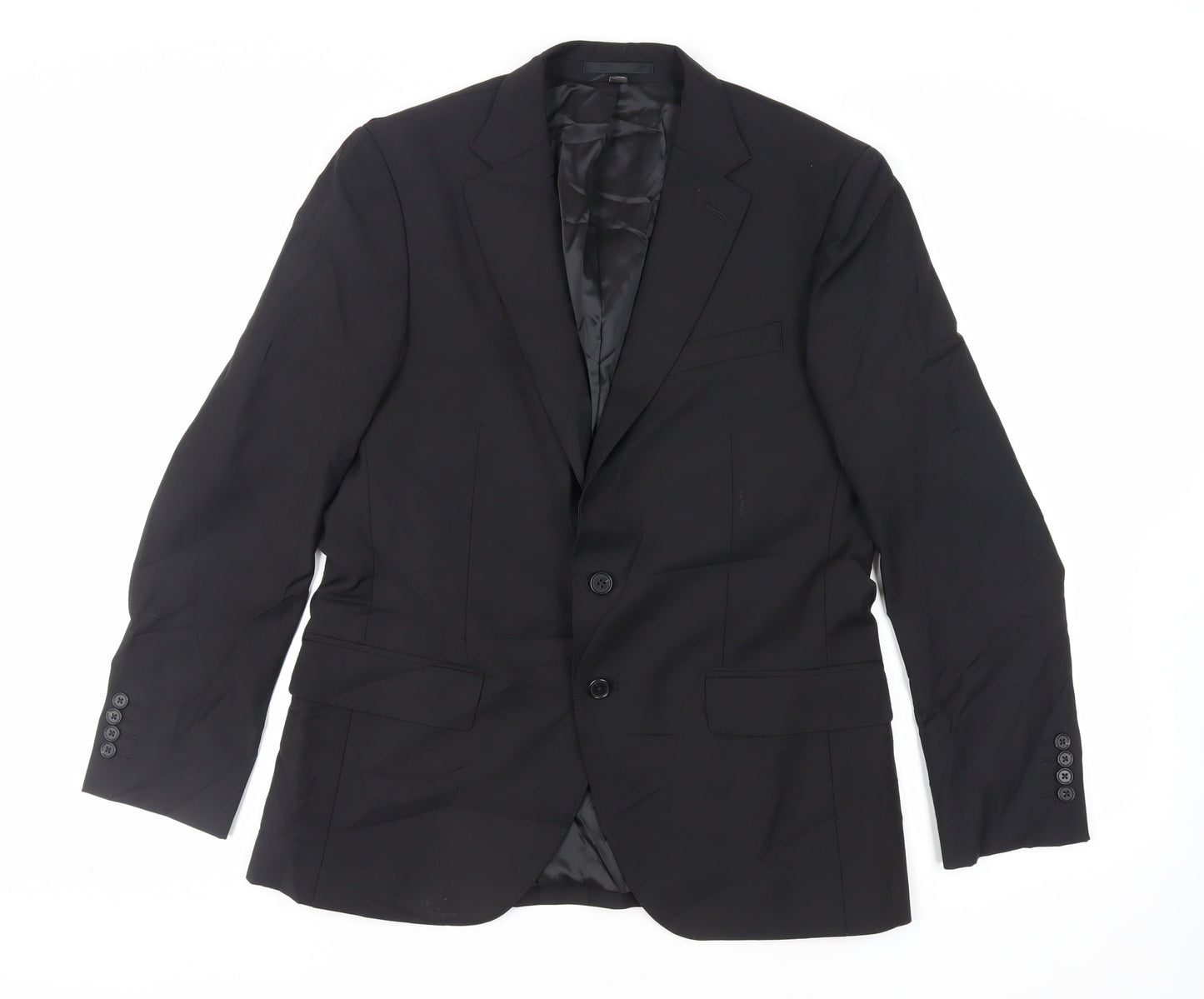 Mens UK Size 40 Marks and Spencer Regular Black Suit Jacket